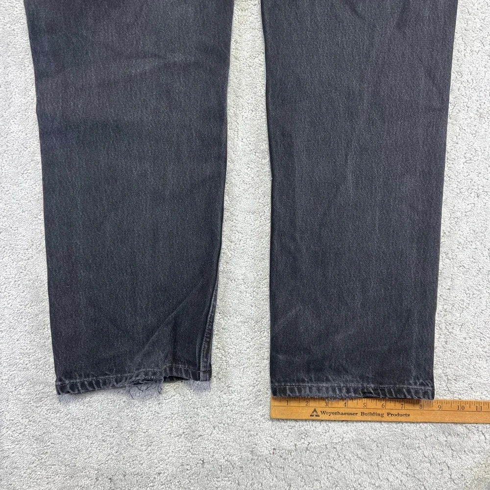 VINTAGE 90 Levis 501 Jeans 38x32 Black Straight Leg Button Fly 36x30 Act. Mexico